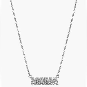 NIB Adornia Swarovski Crystal Mama Necklace